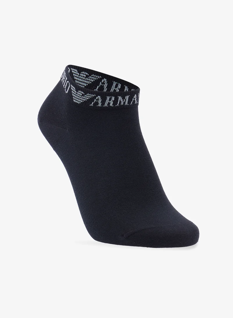 EMPORIO ARMANI  3 Pack Of Logo Ankle Socks for Men | Best Price UAE